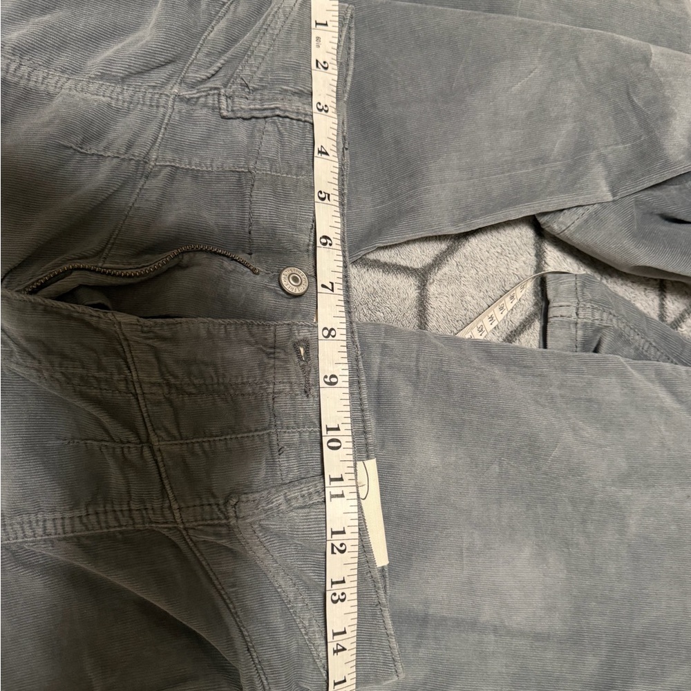 NWT We The Free People Libre Wide Leg Cord Jeans Light Gray Mockingbird Size 27 - Picture 9 of 9
